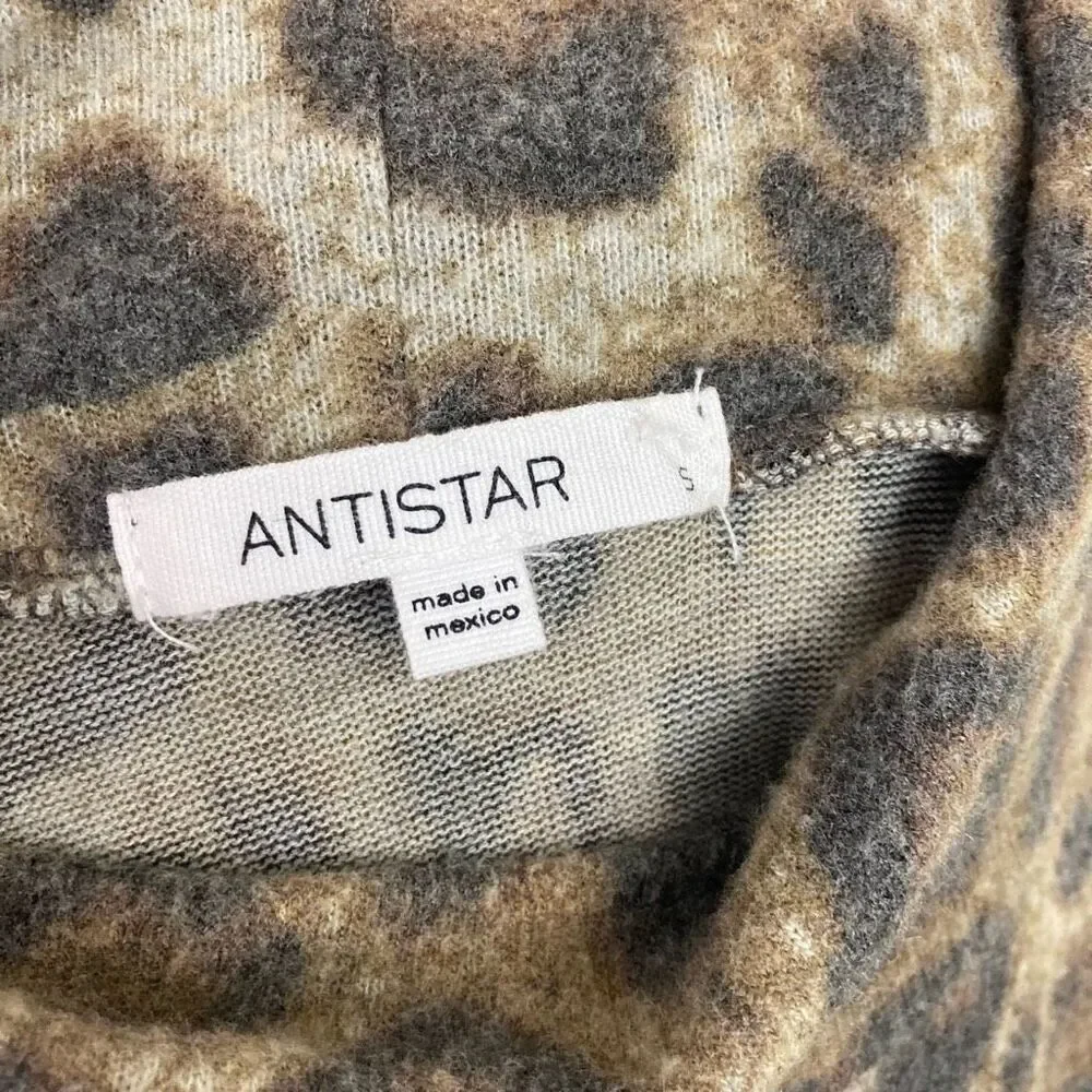 ANTISTAR dress Sz S Leopard Print Body Con New York Mob Wife